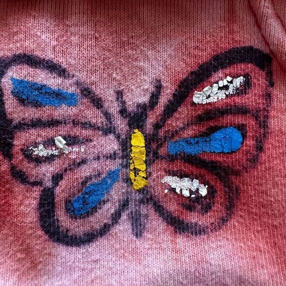 Rainbow Patchwork Boho Hippie Tie Dyed Full Zip Hoodie Women’s Size M/L - Picture 7 of 7